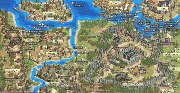 Microsoft World Domination, Technology battlefield using Age of Empires